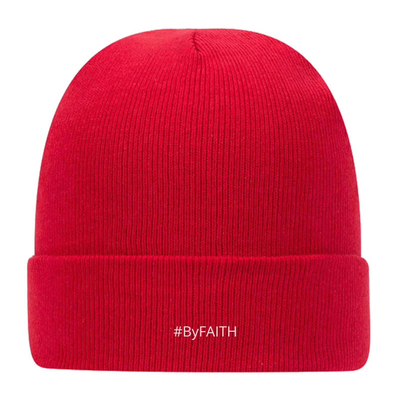 "#ByFAITH" Classic Knit Beanie w/ Cuff