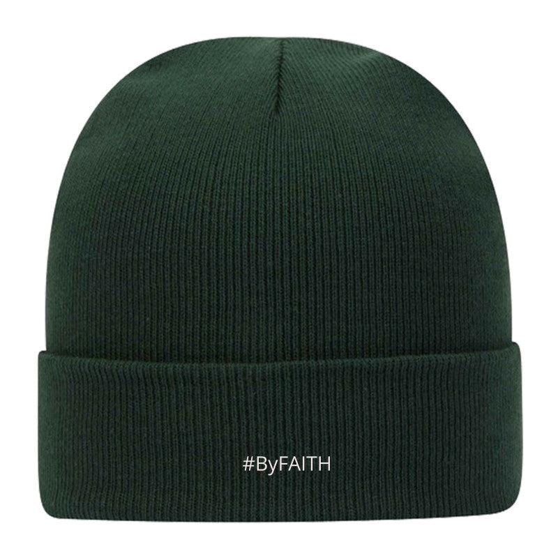 "#ByFAITH" Classic Knit Beanie w/ Cuff