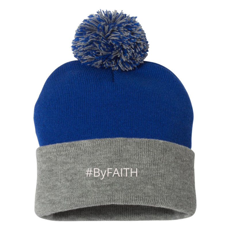 Pom-Pom 12" Knit Beanie